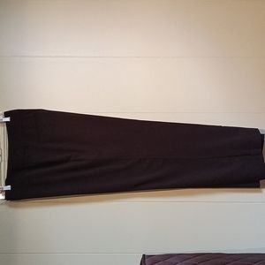 Black 16p straight leg trouser